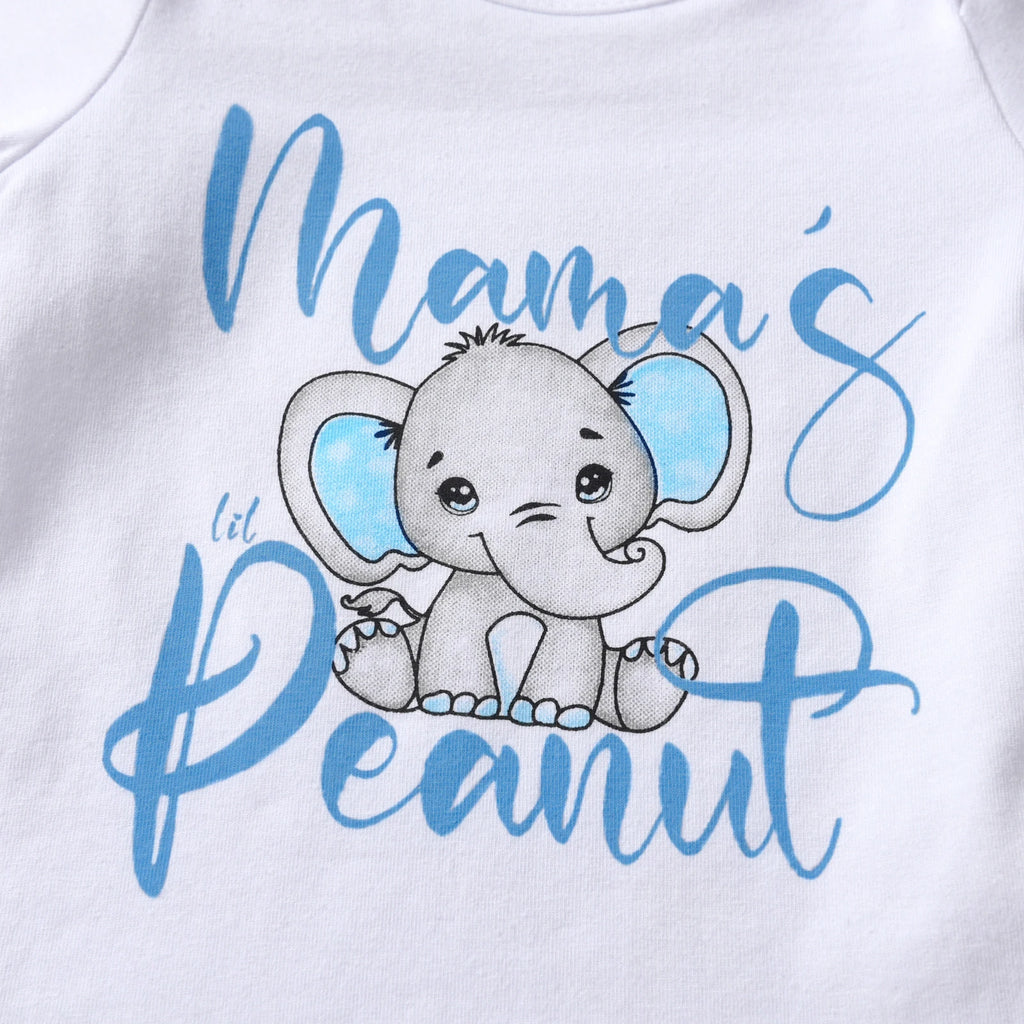 Elephant Print Baby Set
