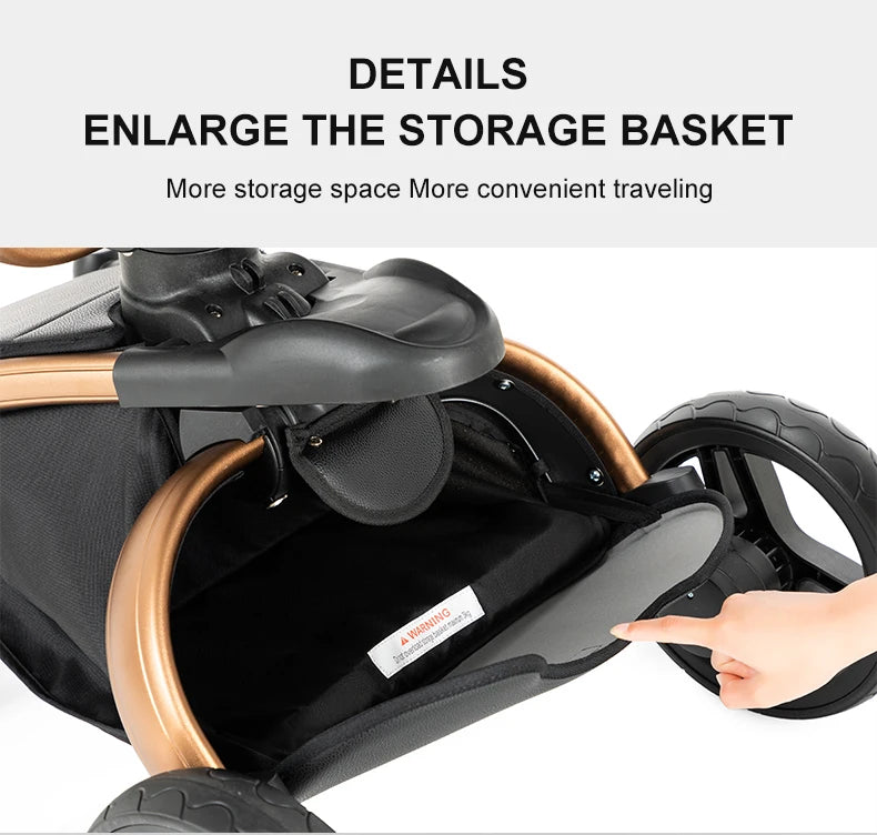 3-in-1 Convertible Baby Stroller