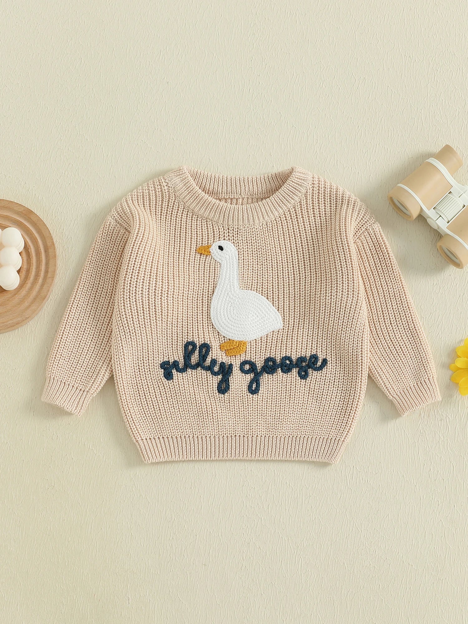 Duck Knit Baby Sweater