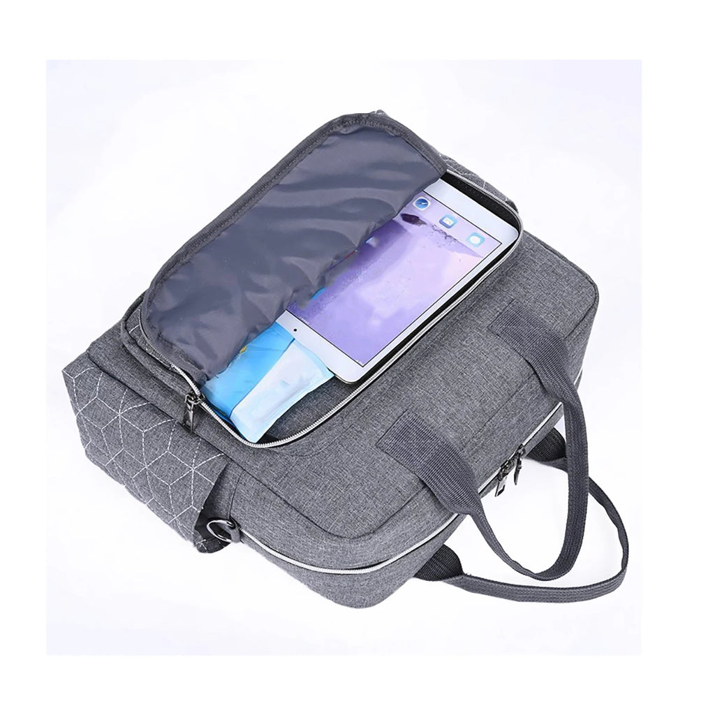 Diamond Grid Mom Shoulder Bag