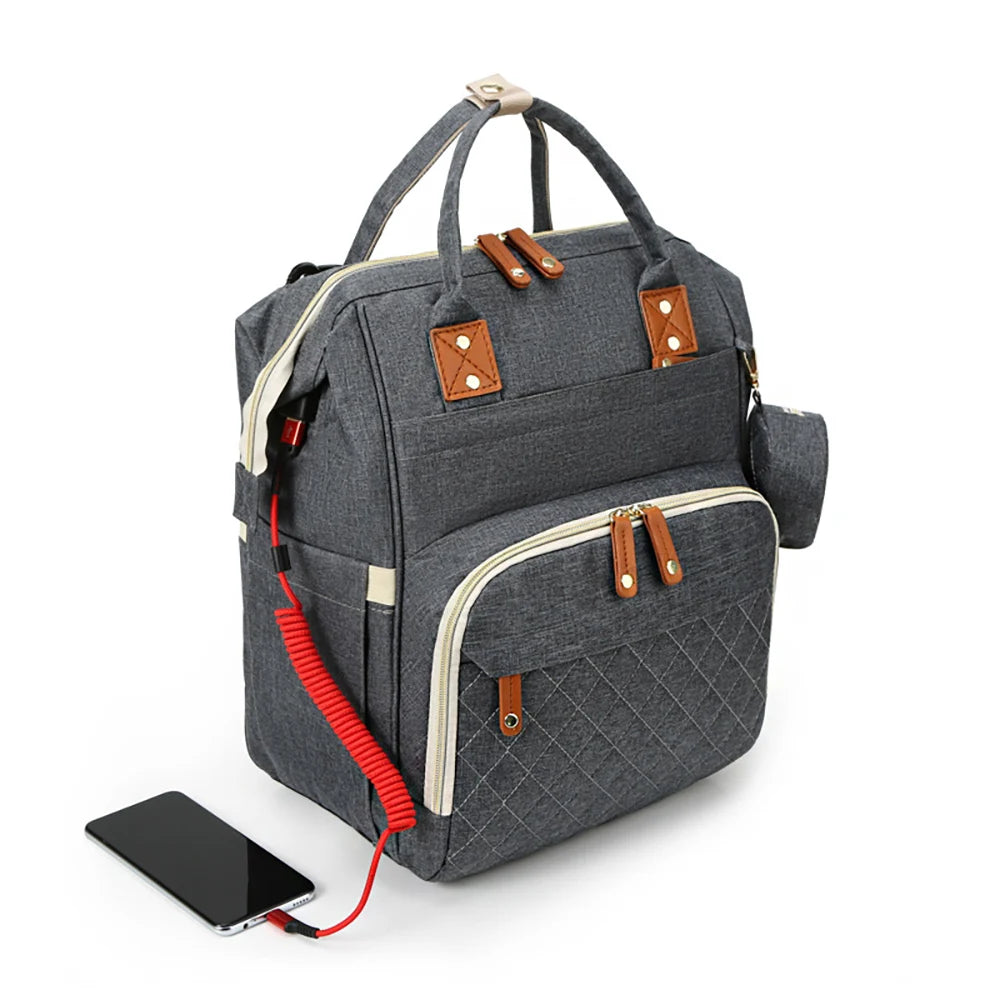 Quilted Mommy Backpack