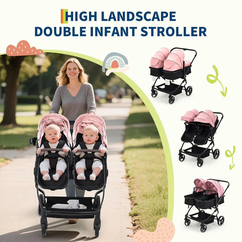 Twin Double Travel Stroller