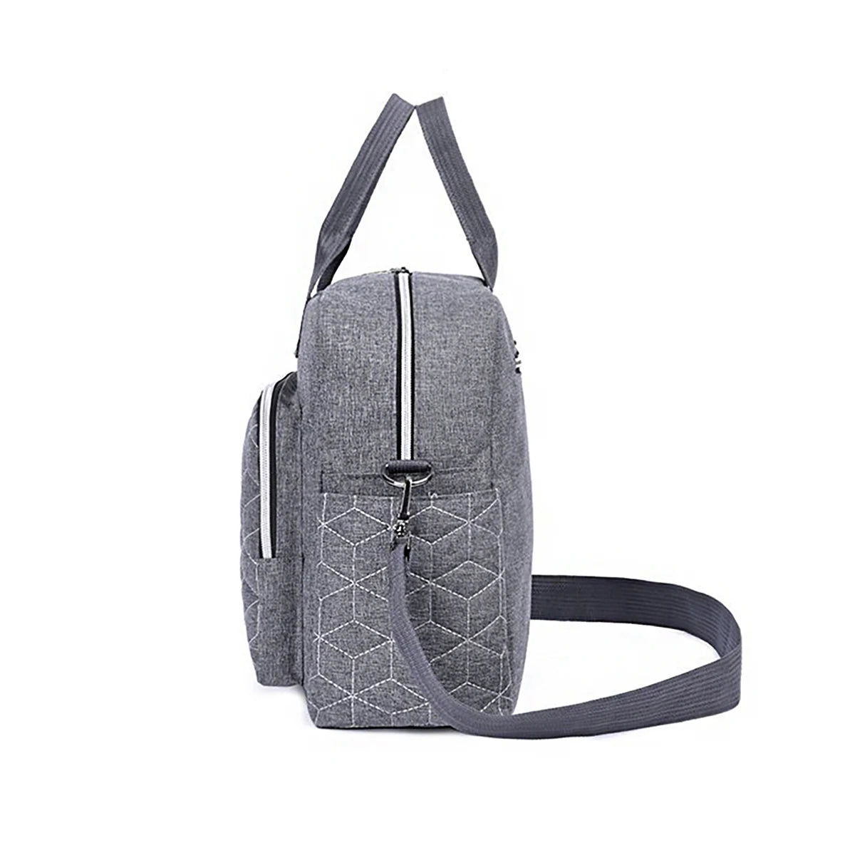Diamond Grid Mom Shoulder Bag