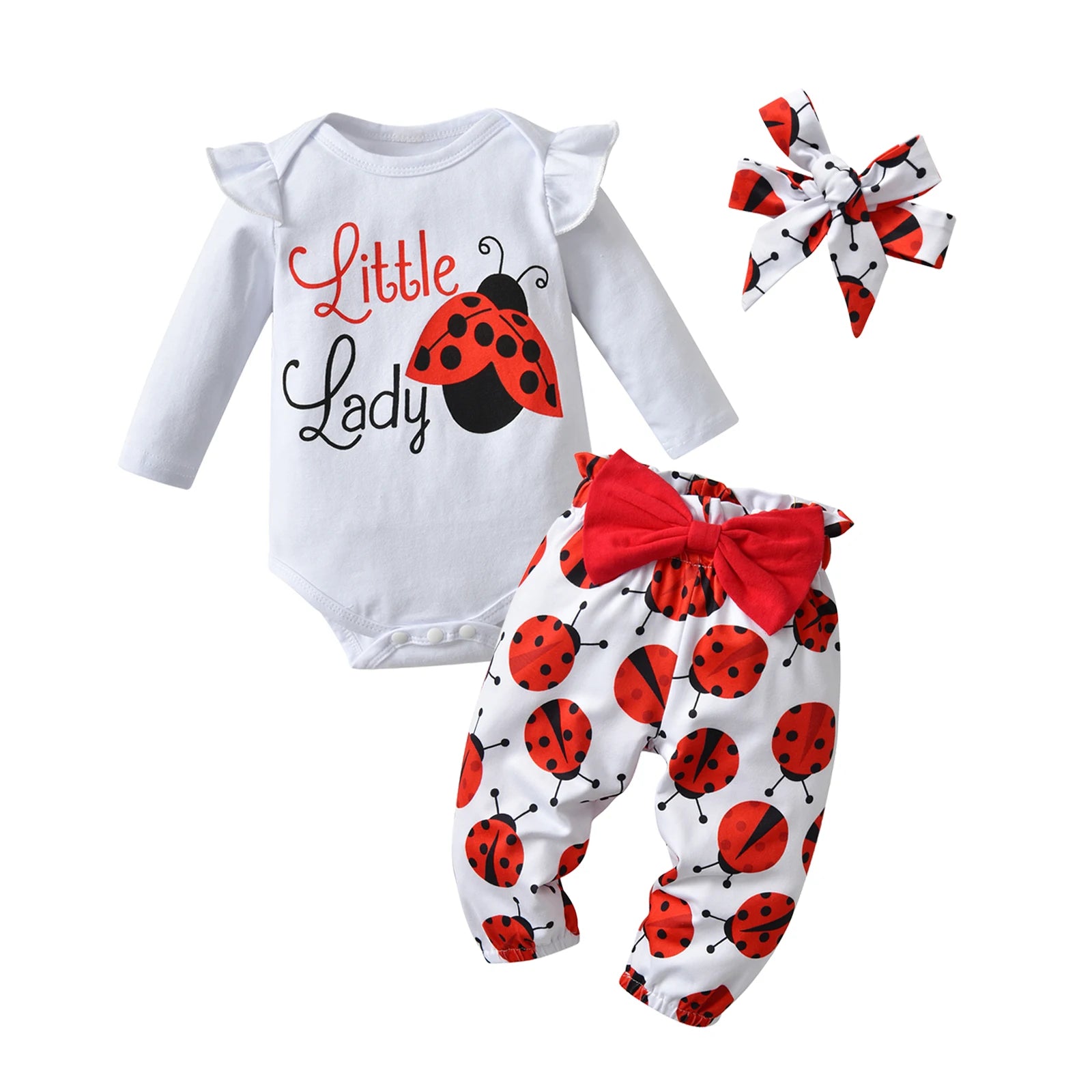 Ladybug Baby Outfit Set