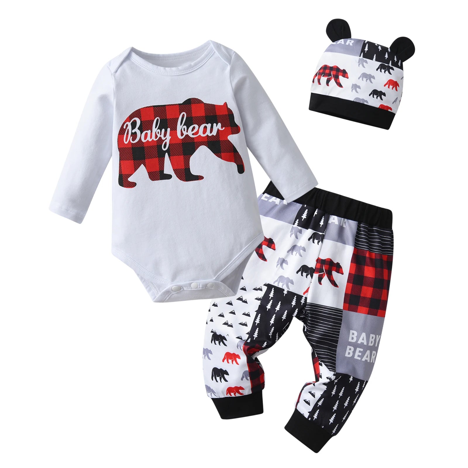 Bear Romper & Pants Set