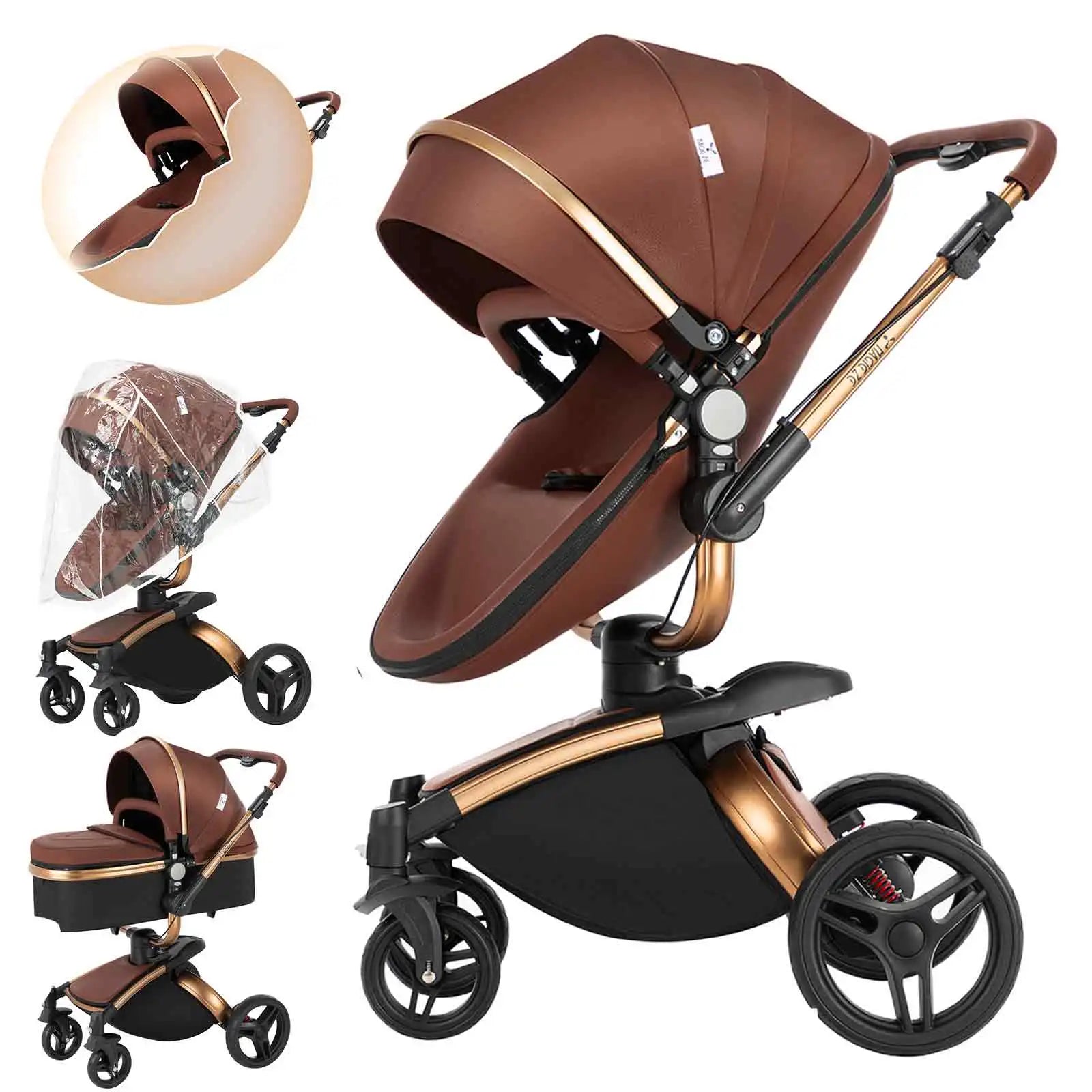 3-in-1 Convertible Baby Stroller
