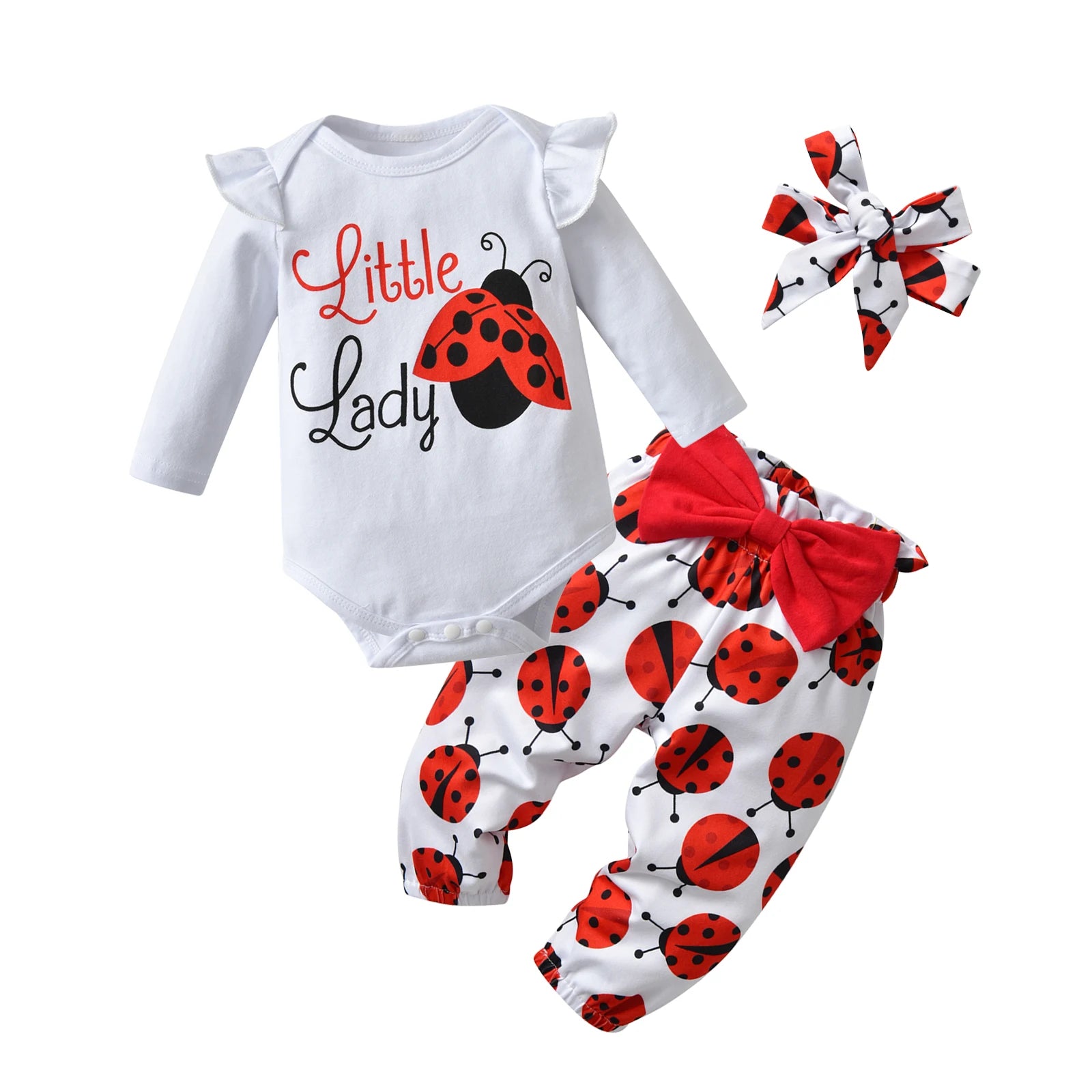Ladybug Baby Outfit Set