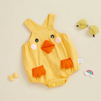 Duck Overall Baby Romper