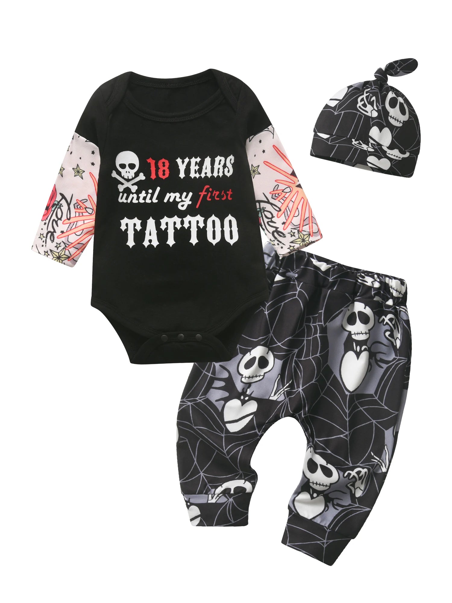 Letter Print Baby Outfit Set