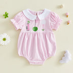 Floral Ruffle Baby Romper