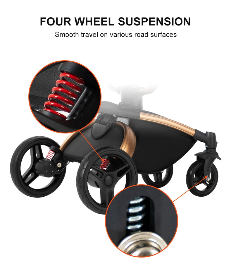 3-in-1 Convertible Baby Stroller