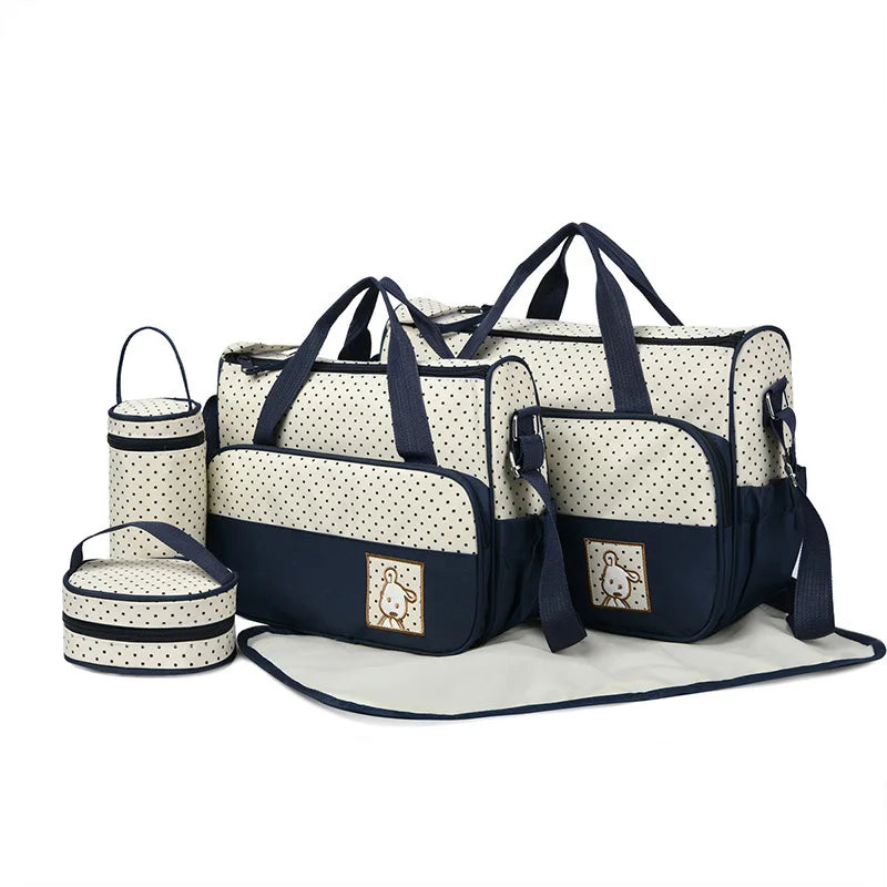 5pc Travel Diaper Bag Set