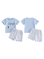 Easter Tee & Plaid Shorts Set